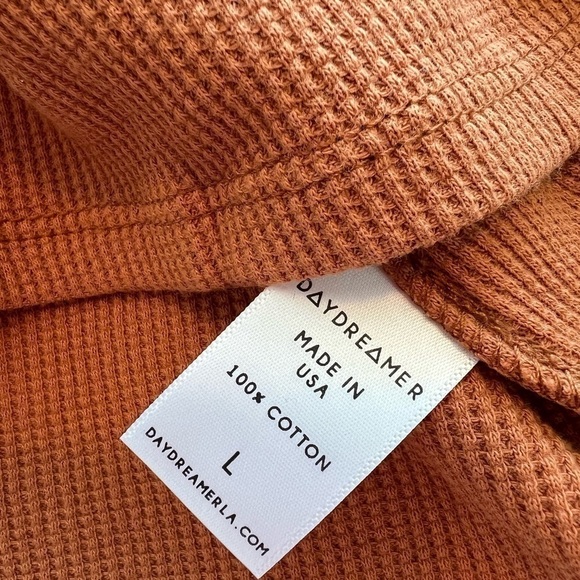 DAYDREAMER Cognac Mock Neck Thermal - Picture 14 of 16